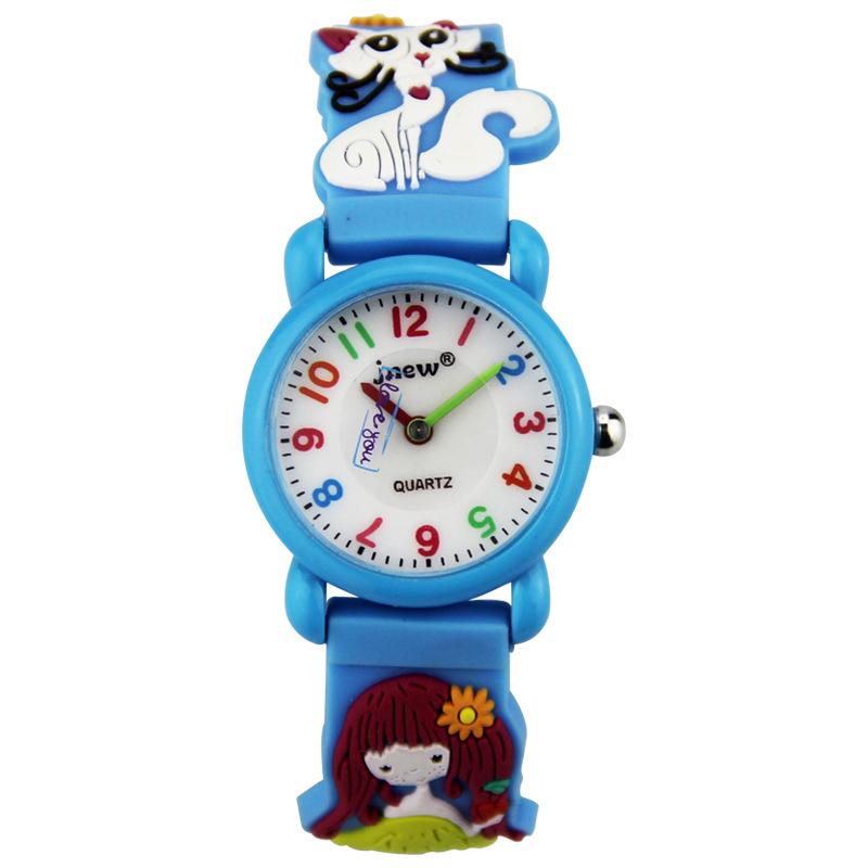 

Nine Bulls Waterproof Cartoon Silicone Watch for Girls - Cute 3D Design, Primary School Student s Personalized Timepiece