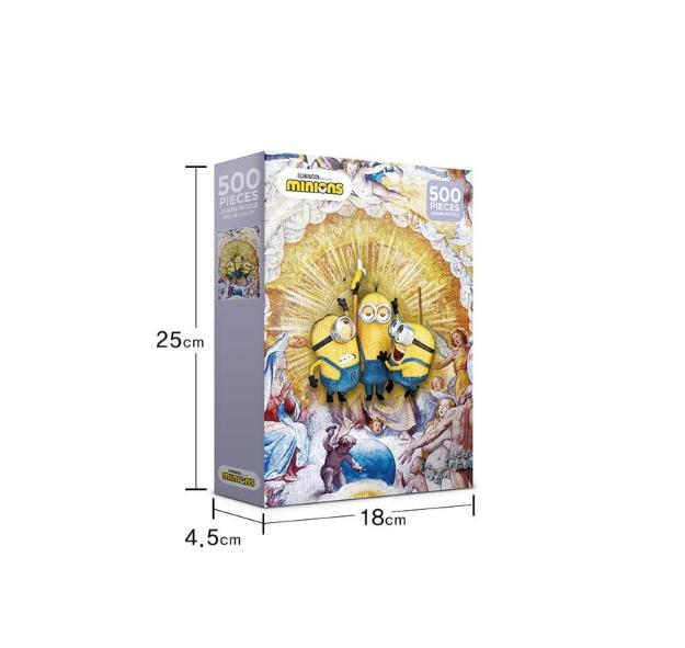 Minions' Creation Jigsaw Puzzle AL5312, 500 Pieces, Mixed Colors Jigsaw Puzzle, Childrens Games, Educational Toys