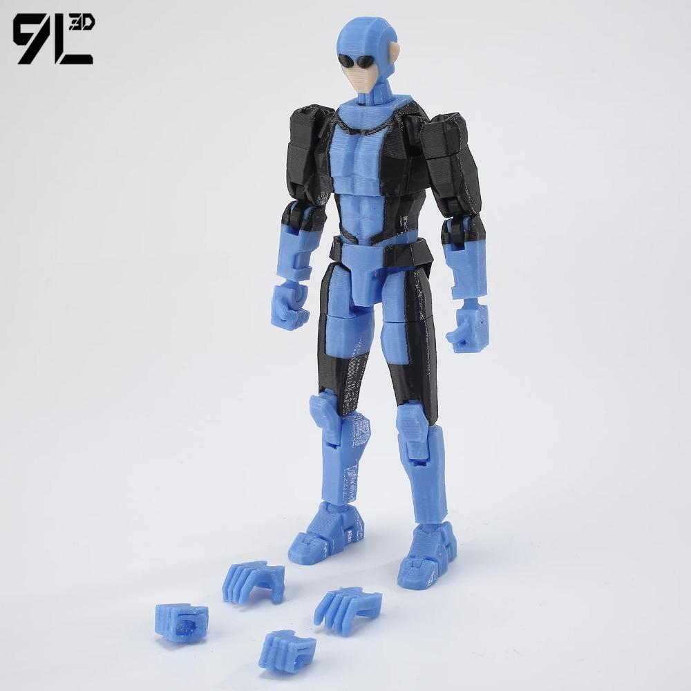 9L3D Dummy13 Lucky13 Conquest Action Figure Invin-cible Model Full Body Movable Toy Multi-Jointed Movable Robot 3D Printed Decor