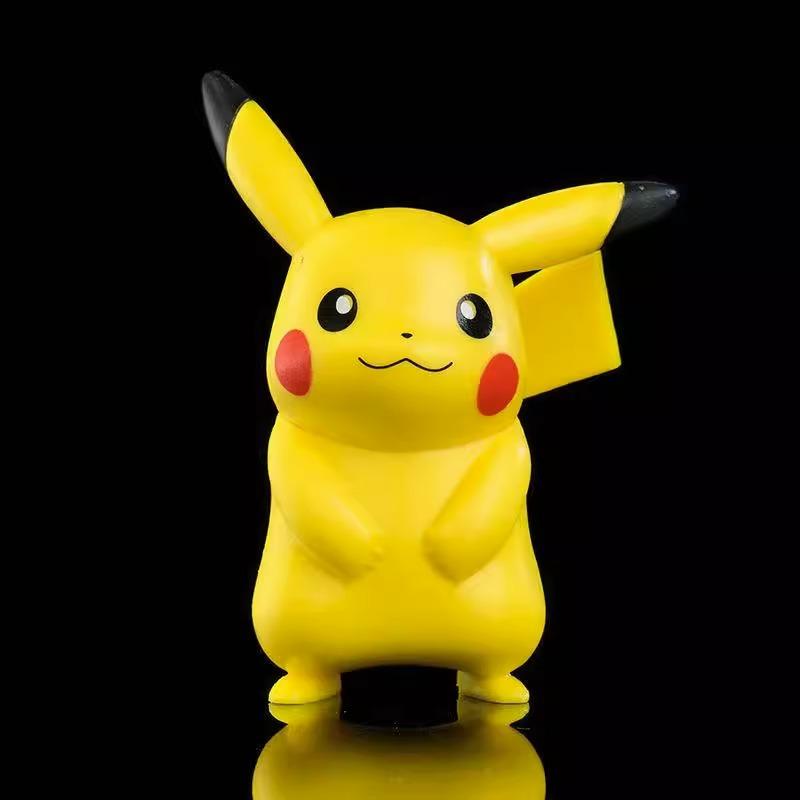 Anime Figures Pikachu Toys Model Charmander Psyduck Squirtle Jigglypuff Bulbasaur 6pcs Kawaii Collect Dolls Kids Gift