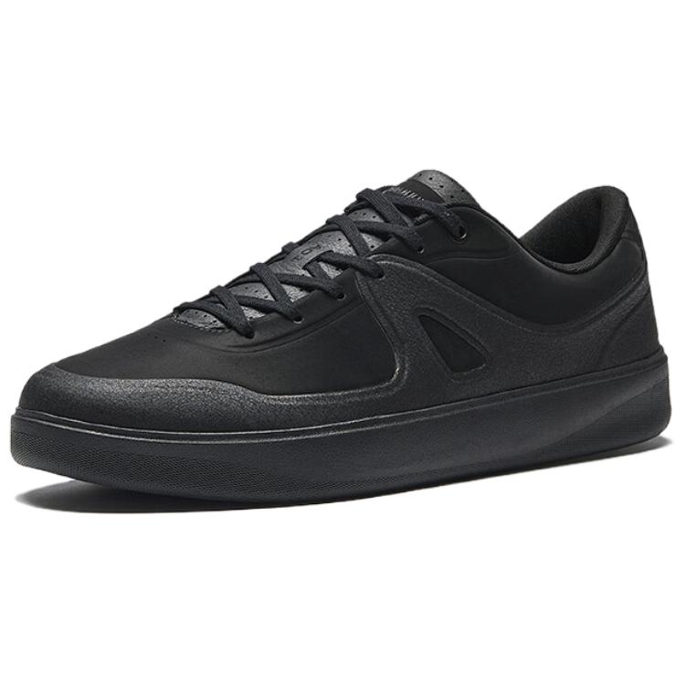 New Anta Abrasion Resistant Cushioning Coverage Low Top Skateboard Shoes Men's Black 112538002A-3