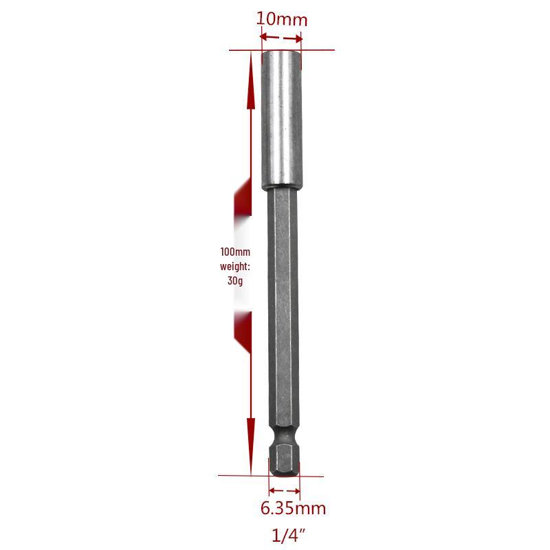 1/4" Magnetischer Elektrischer Schraubendreherbit & Bohrerverlängerungsstangenadapter (6,35 mm)
