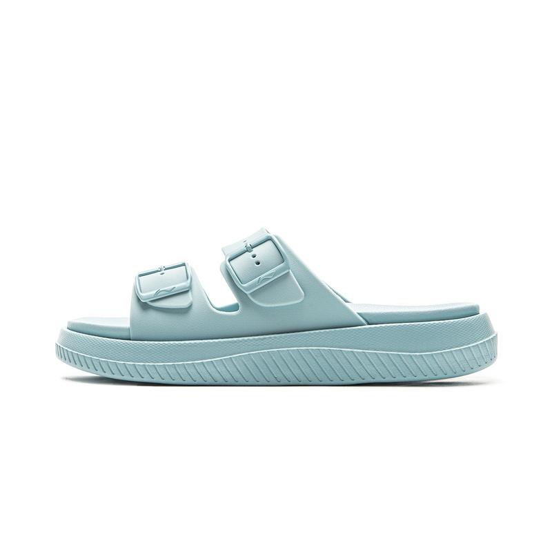 Li-Ning Fashion Series Lightweight Non-Slip Silent Slide Sandals Men Footwear Blue AGAV013-5