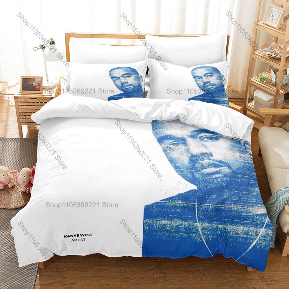 Legendary Hip Hop Rapper Ye Kanye West Graduation Bear Donda Yeezus Album Collage Bedding Set 1 Duvet Cover + 2 Pillowcases