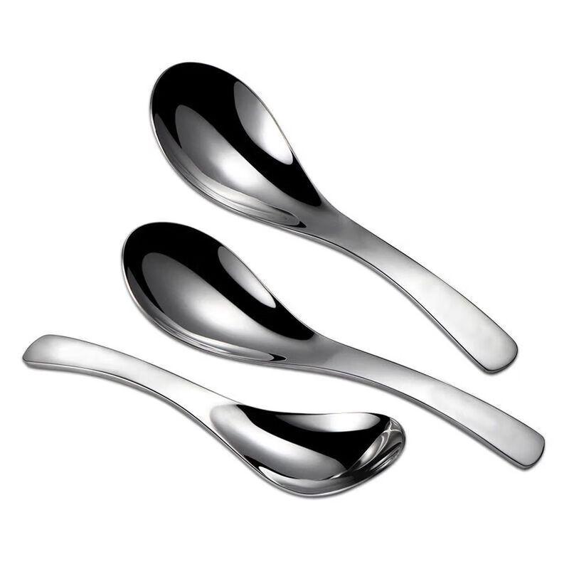 Durable 304 Stainless Steel Round Head Dining Spoon