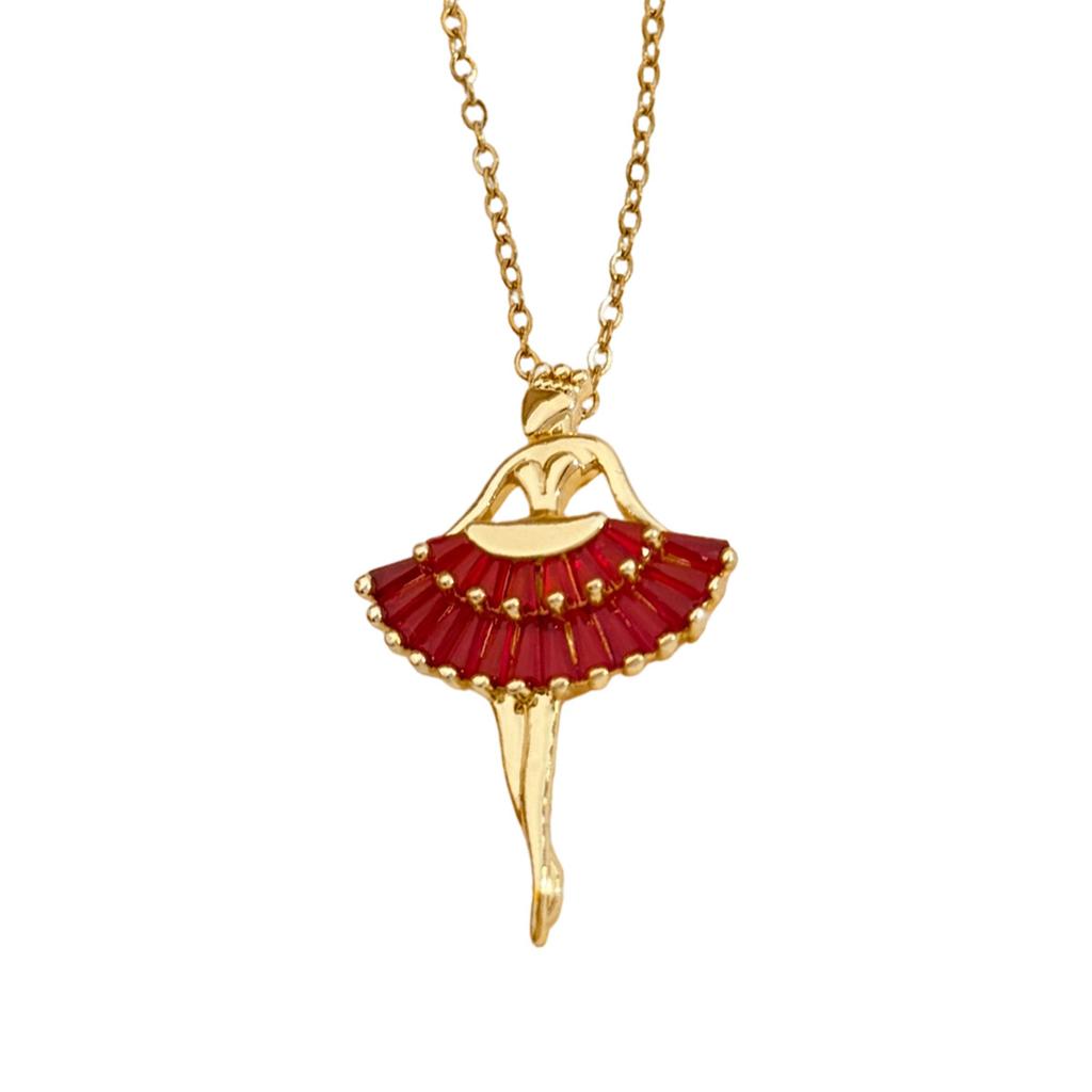 Necklace, Ballet Girl, Elegant and Beautiful Style, Necklace with Design Sense, Collar Chain, Neck Chain Accessory