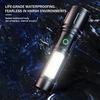 500LM LED Flashlight USB Rechargeable Torch For Hiking High Power Flashlights Zoom Tactical Lantern Long Shot COB Laser Wick