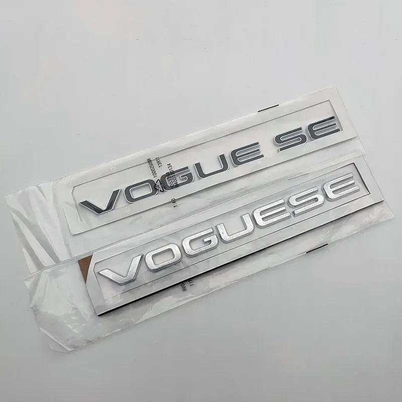 3d ABS Chrome Black Vogue SE Emblem Letters Car Trunk Badge Decal For Vogue SE Sticker Accessories