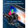 Car Charger Wireless Bluetooth FM Transmitter Hands-Free Calling Radio Receiver Mp3 Music Stereo Adapter Dual USB Port Charger