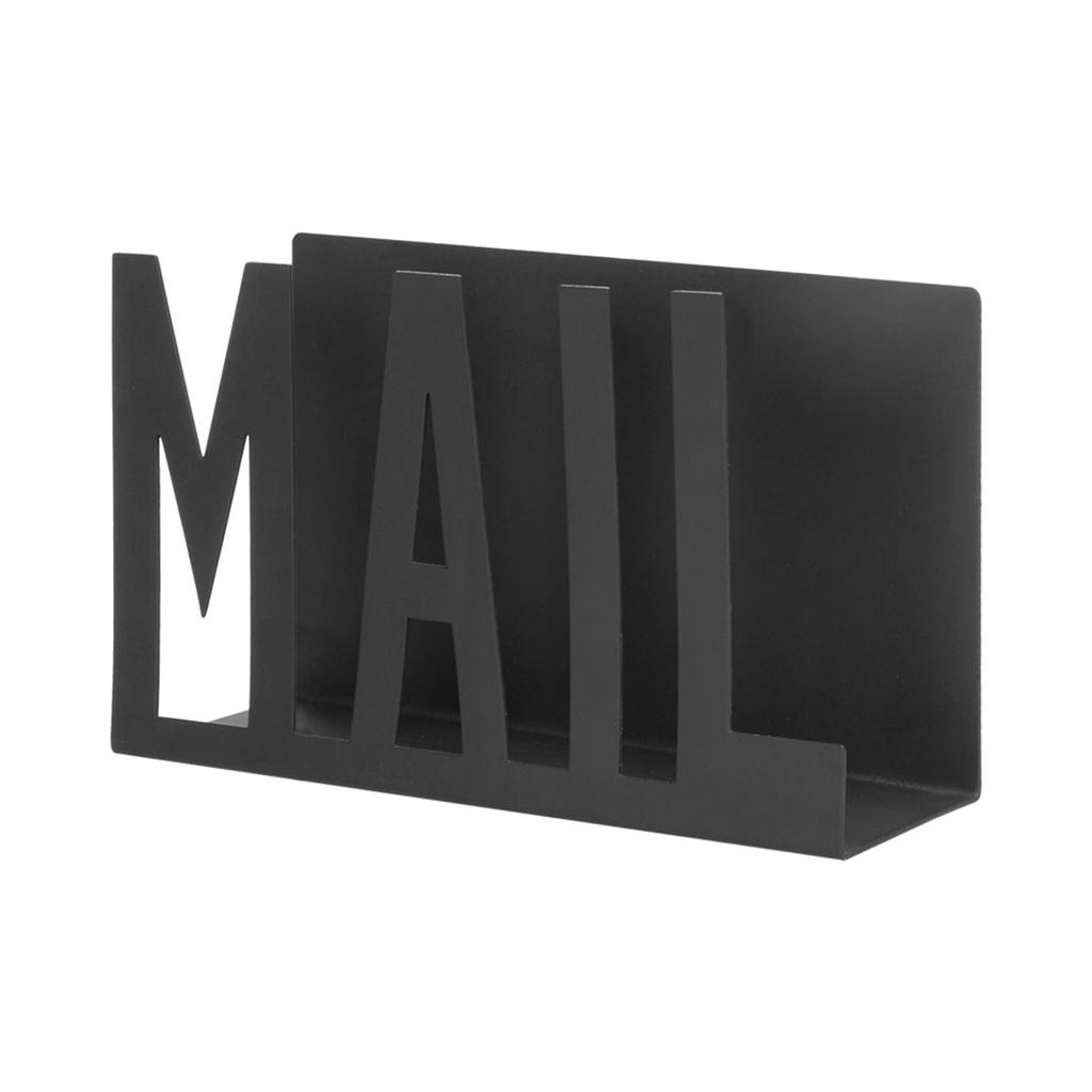 Elegant Iron Mail Sorter Metal Cutout Desktop Envelope Organizer Efficient Document Storage Rack for Home or Office