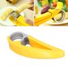 Stainless Steel Banana Cutter 17.5cm Kitchen Slicing Tool Yellow