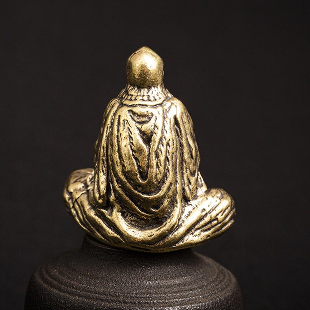 

1Pcs Bodhidharma Buddha Decor Brass Craft Creative Desktop Adornment Home Table Decoration Auspicious Gift China Mainland