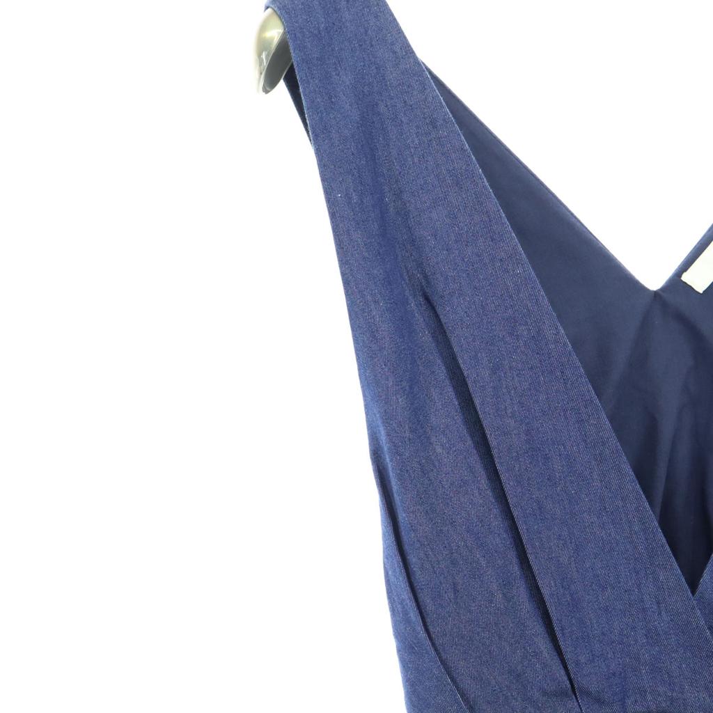 Beauty Products Mystywoman No Sleeve Denim Jumper Skirt F Blue Belt Women Used