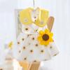 Summer New Cute Dog Dress Mesh Strawberry Strap Pet Clothes Thin Cats Dress  Dog Coat  Jacket Dog Pet Clothes Chihuahua