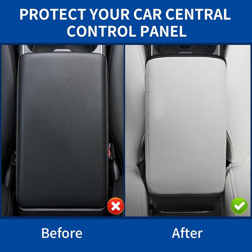 Tesla Model 3/Y Armrest Accessories - Center Console Cover For Tesla - Car Armrest Box Cover Decoration Interior For Model 3 2017- 2024 2025 Or Model