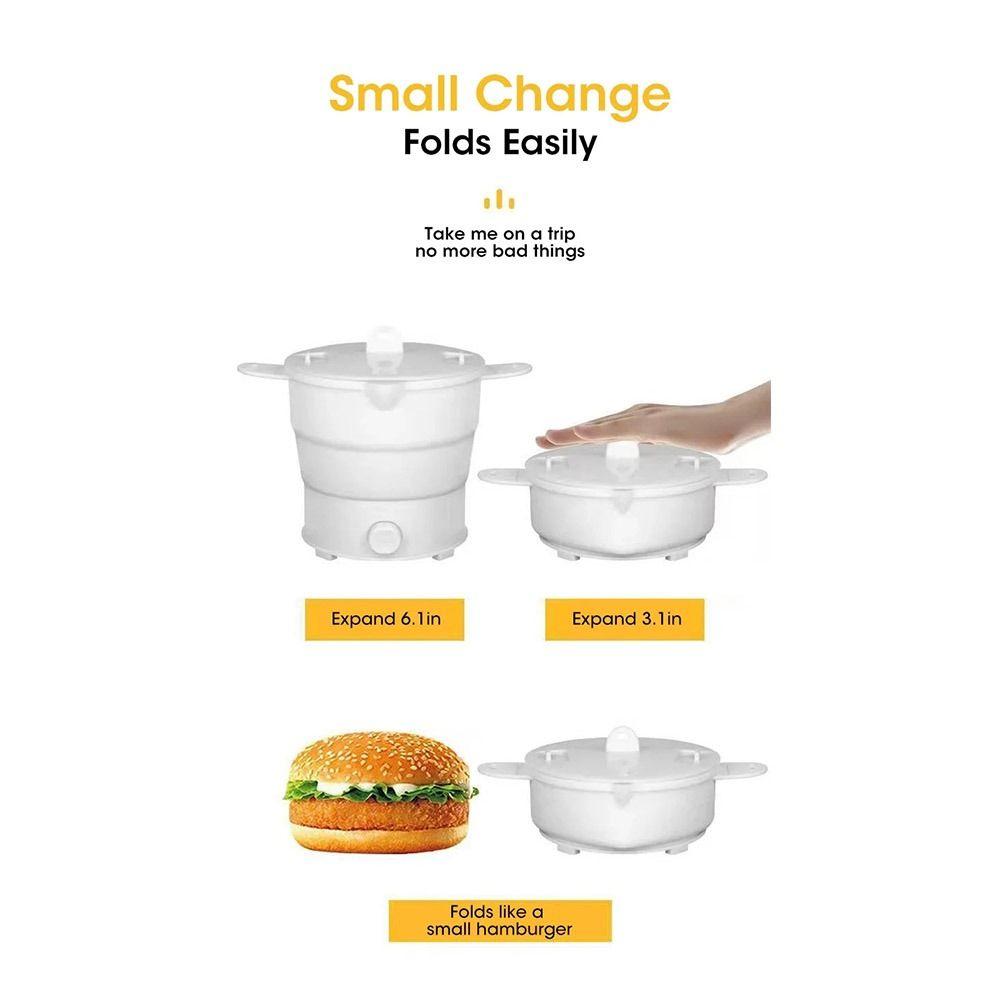 Water Boiler Folding Electric Cooker Pot Collapsible Multifunction Electric Cooker Camping