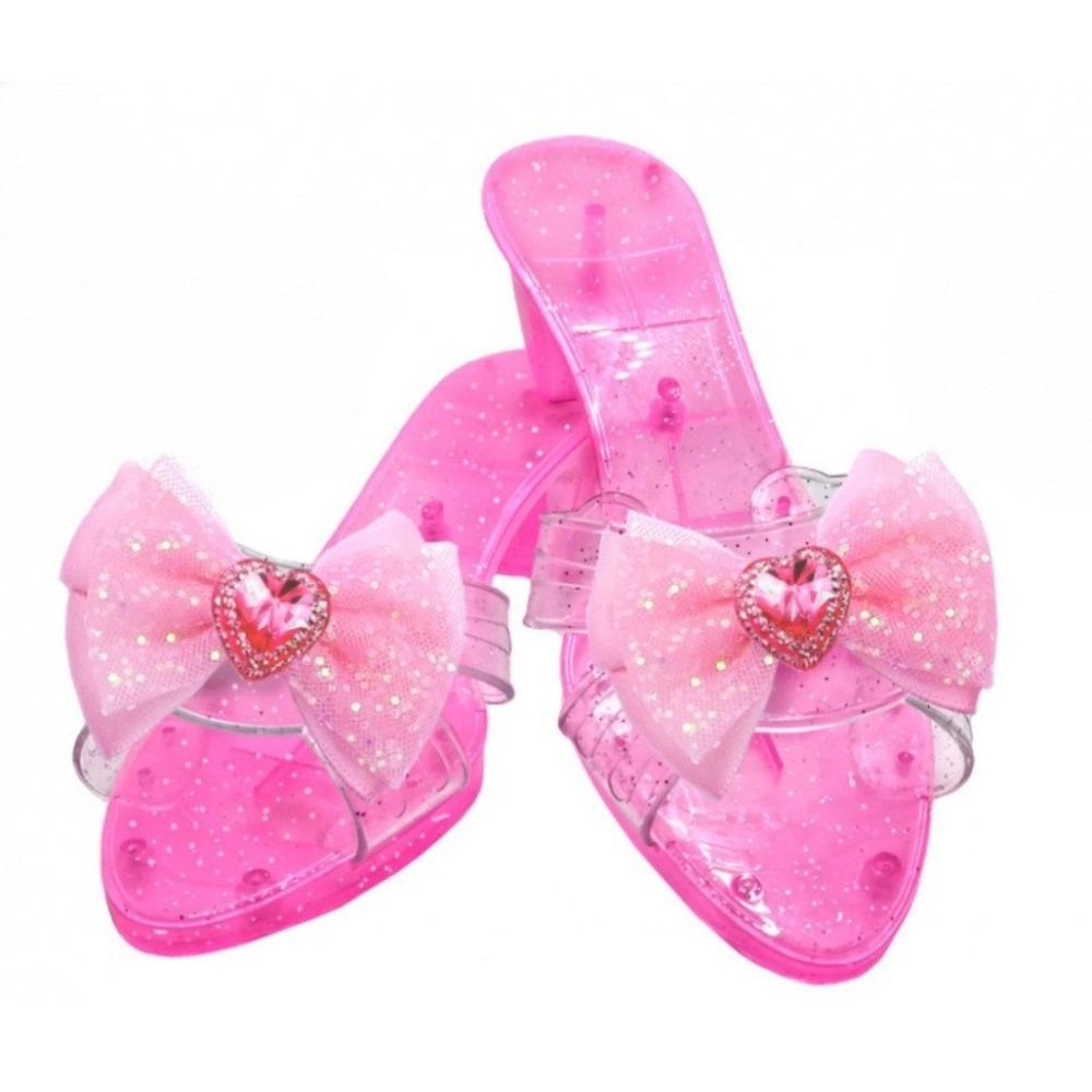 

New Play House Games Princess Crystal Shoes for Stage Masquerade Special Occasion Decorators Children s Makeup Simulation розовый