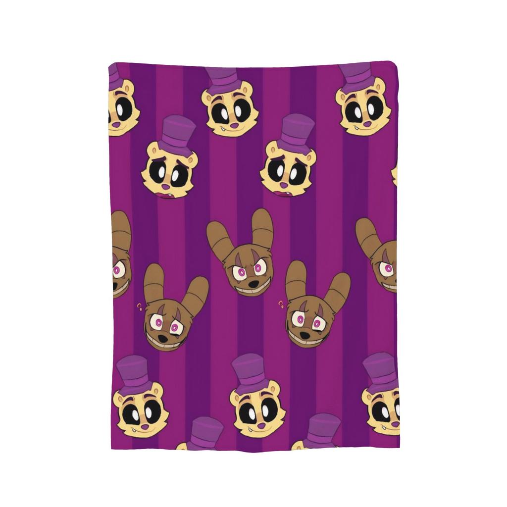 FNAF At Freddys Blanket Fleece Printed Breathable Super Warm Throw Blankets for Bedding Outdoor Bedspreads