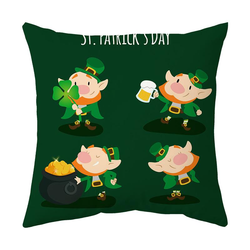Cushion Pillow Cover Printed Cushion Cover St. Patrick's Day Gift