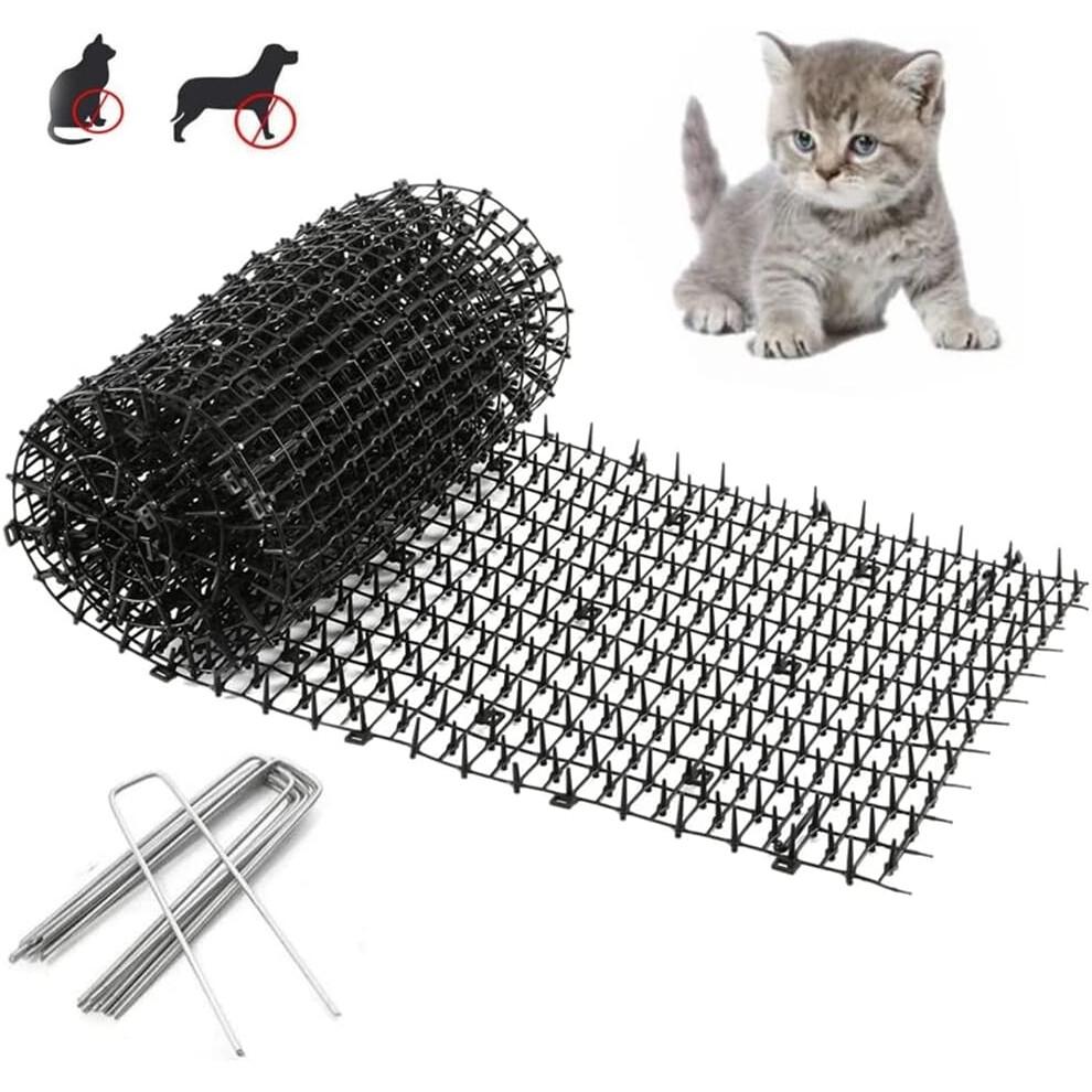 Kotfangmatte für Katzen mit wetterfesten Stacheln, ideal für den Innen- und Außenbereich, Schutz von