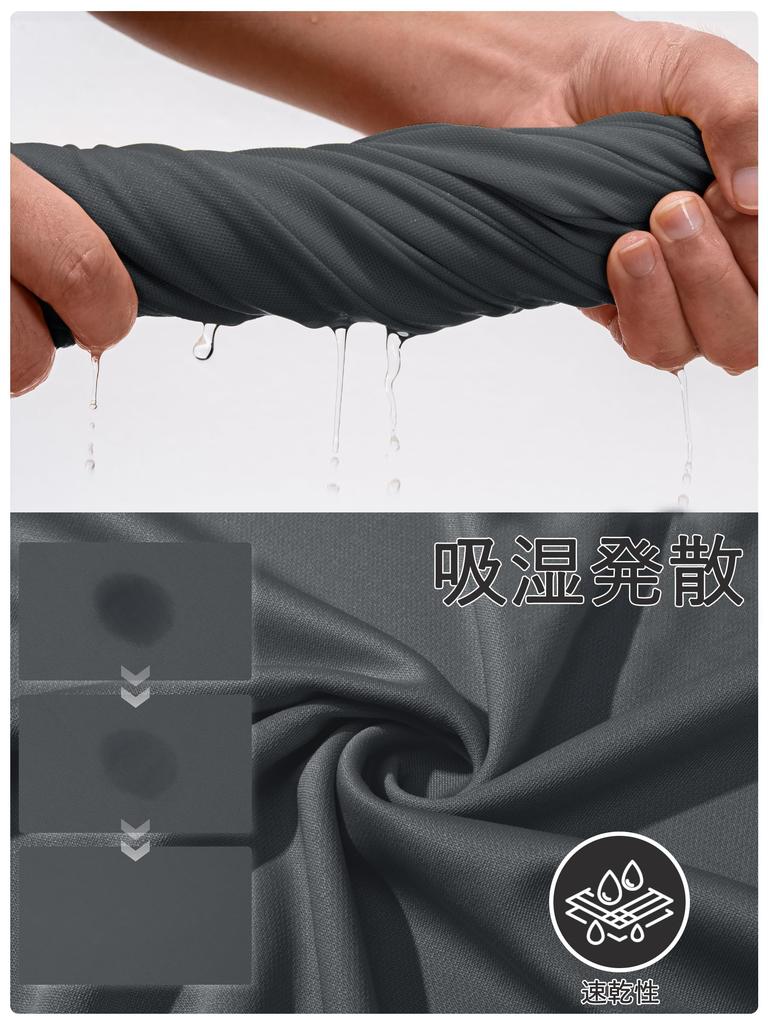 TACVASEN Summer Collared Polo Shirt for and Other Outdoor Short Dark Size M Men's Quick-Drying Golf, Hiking, Activities, Sleeve, Gray,