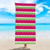 Verse Citroen Fruit Print Strandlaken 2D Plat Gedrukt Perzik Huid Zacht Groot Badlaken Voor Zomervakantie Zwembadrand Zonnebaden