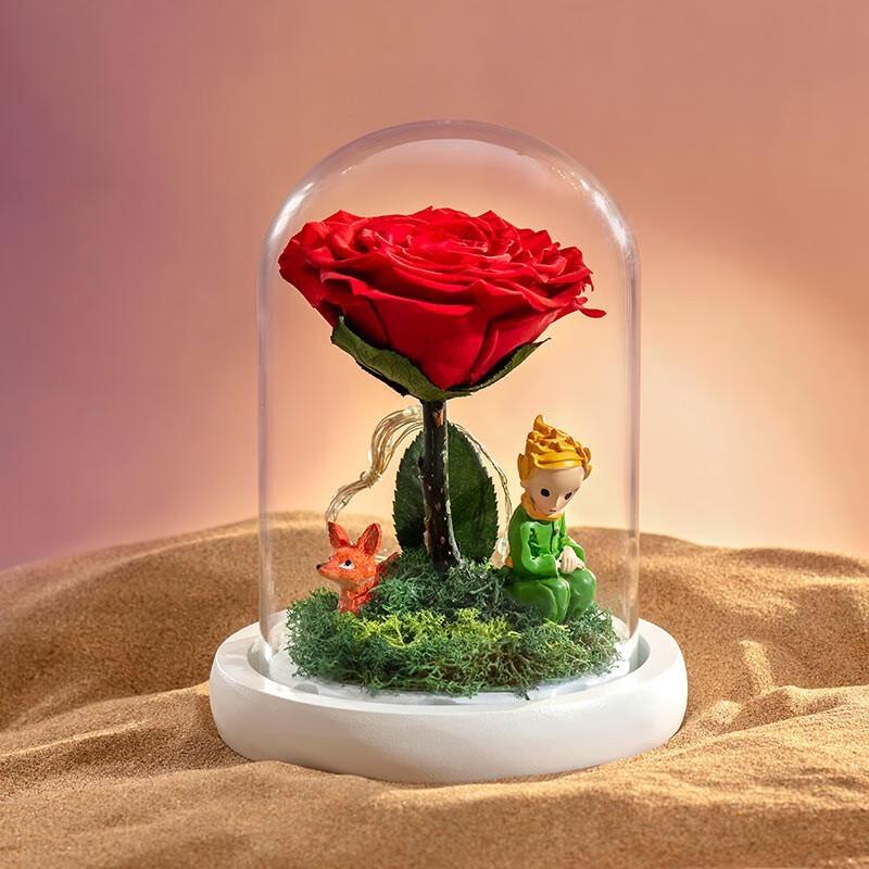 Little Prince Eternal Rose Gift Box with LED Light