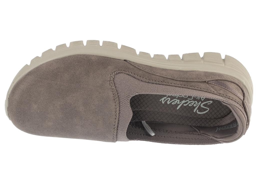 Skechers Eleganckie - Nachylone, Szare Trampki Damskie