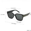 Fashion Women Sunglasses Square Sunglasses for Men and Women Trendy UV400 Resistant Rainbow Versatile Glasses