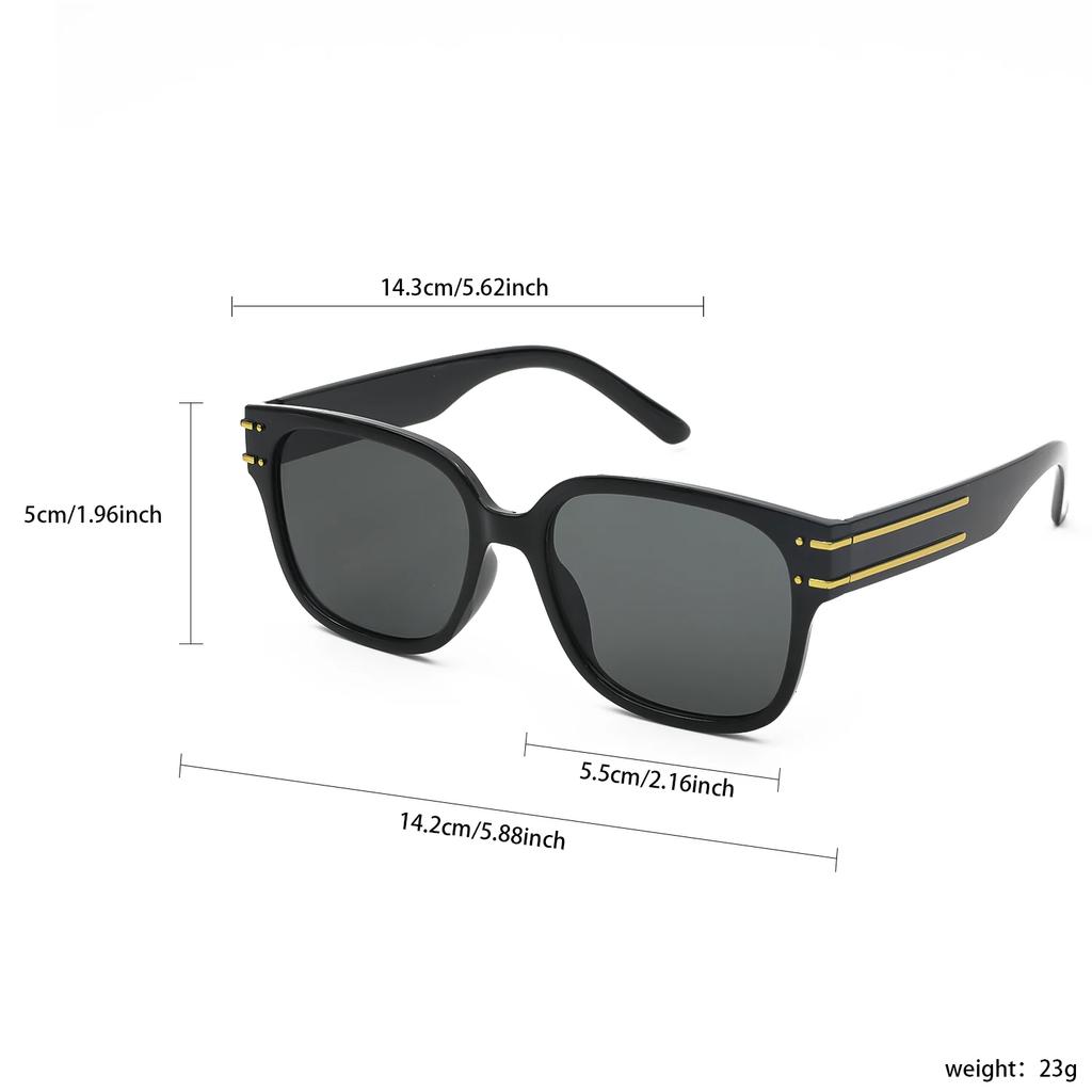 Fashion Women Sunglasses Square Sunglasses for Men and Women Trendy UV400 Resistant Rainbow Versatile Glasses