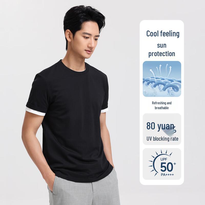 Langdeng Men's Quick-Dry Sun Protection Cooling T-Shirt