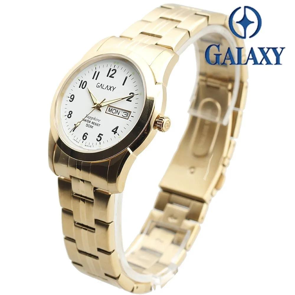 Galaxy Sapphire Glass Men's/Women's Couple Wristwatch QA9012MC-1/QA9012FC-1