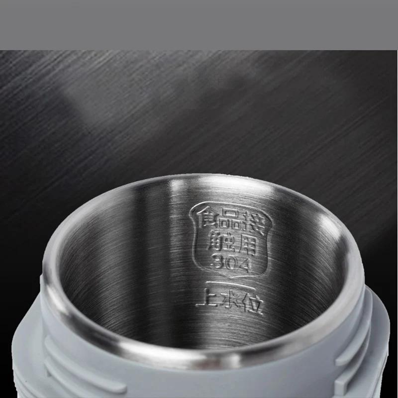 12V 24V 110V 220V Electric Thermos Car EU US UK Plug Leakproof Outdoor Picnic Hot Water Bottle 100 ℃ Boil Water Flasks Kettle