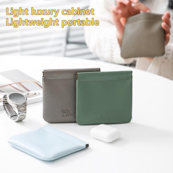 

Практичный многофункциональный органайзер для ювелирных изделий в стиле INS с застежкой-пулей серебряный серый