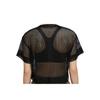 Jordan Mesh Paneled Sports T-Shirt Women Tops Black CZ1892-010