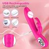 USB Rechargeable Dildo Rabbit Vibrator Sex Toys for Women Vaginal Anal Massager G Spot Clitoris Stimulation Female Masturbation