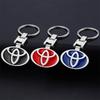 Car Keychain Car Emblem Gift With Key Ring Auto Accessories For TRD Toyota Crown Reiz Corolla Prada Alphard Yaris Camry GT86