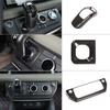 For Land Rover Defender 90 110 2020-2026 Real Carbon Fiber Car Gear Shift Head Cover Decorative Sticker Car Accessories