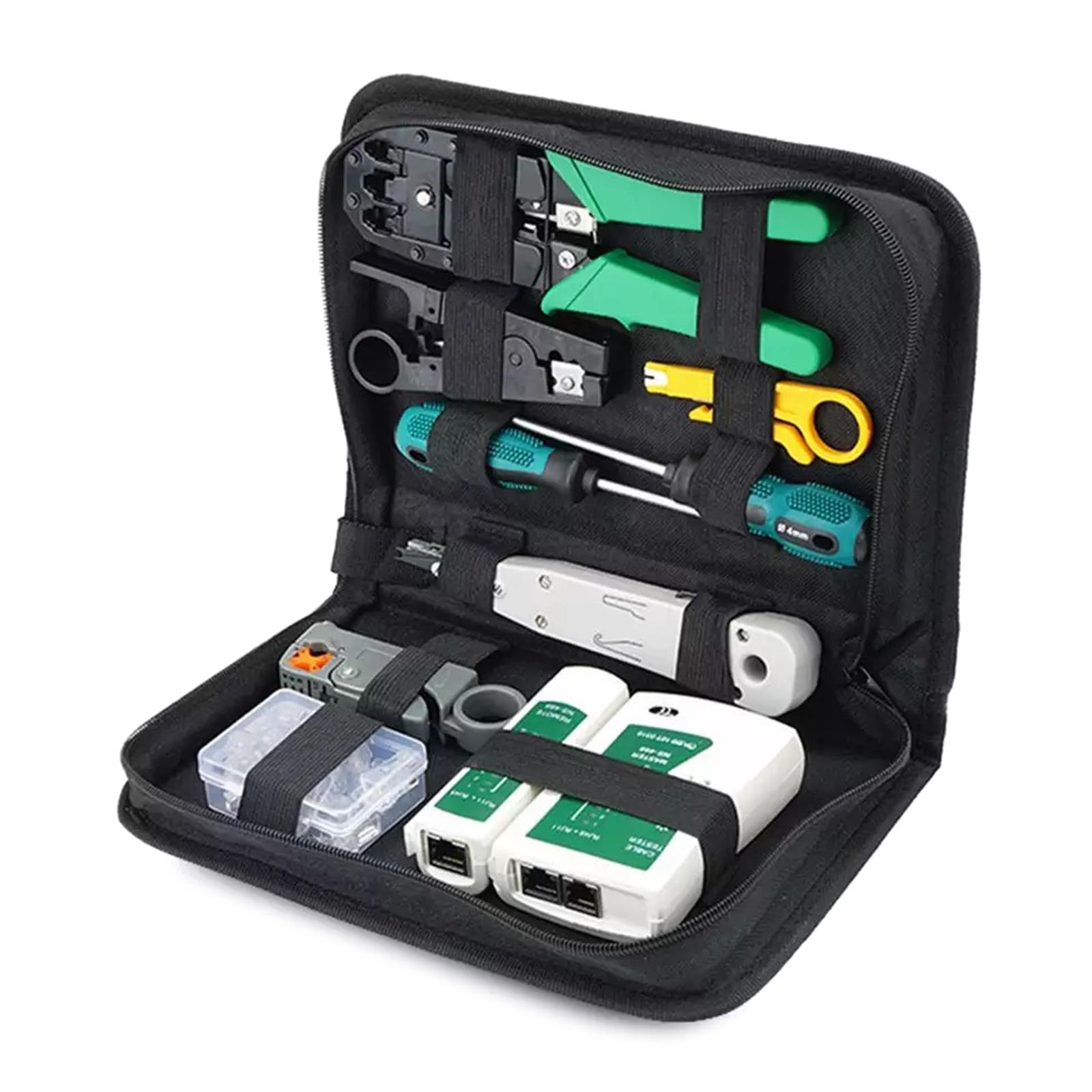 

Наскрізний обжимний інструмент RJ45 для Cat6/5e/5 Багатофункціональний обтискний пристрій 8P8C для різання зачистки