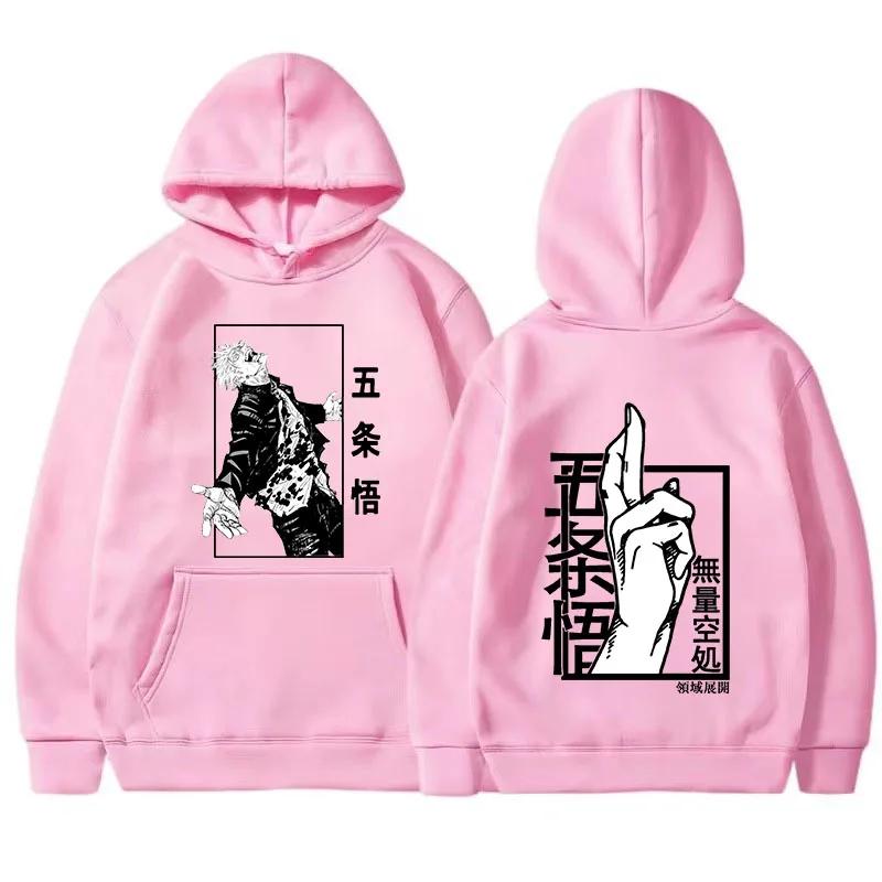New Spring Autunm Men Hoodie Japan Jujutsu Kaisen Gojo Anime Women Fashion Unisex Manga Gojo Satoru Graphic Printed Hoody