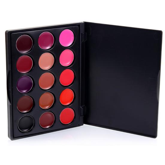 15 Colors Mini Women's Fashion Cosmetics Lip Gloss Shimmers Long Lasting Lipstick