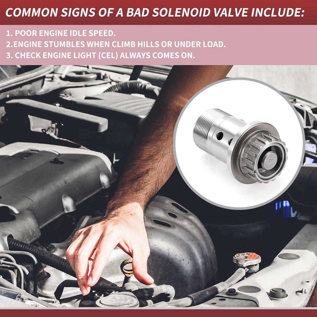 1 Pc Engine Variable Valve Timing VVT Solenoid for BMW 230i 2.0L 2017-2024 Camshaft Adjuster VVT Control Valve for BMW 430i No.11368696446