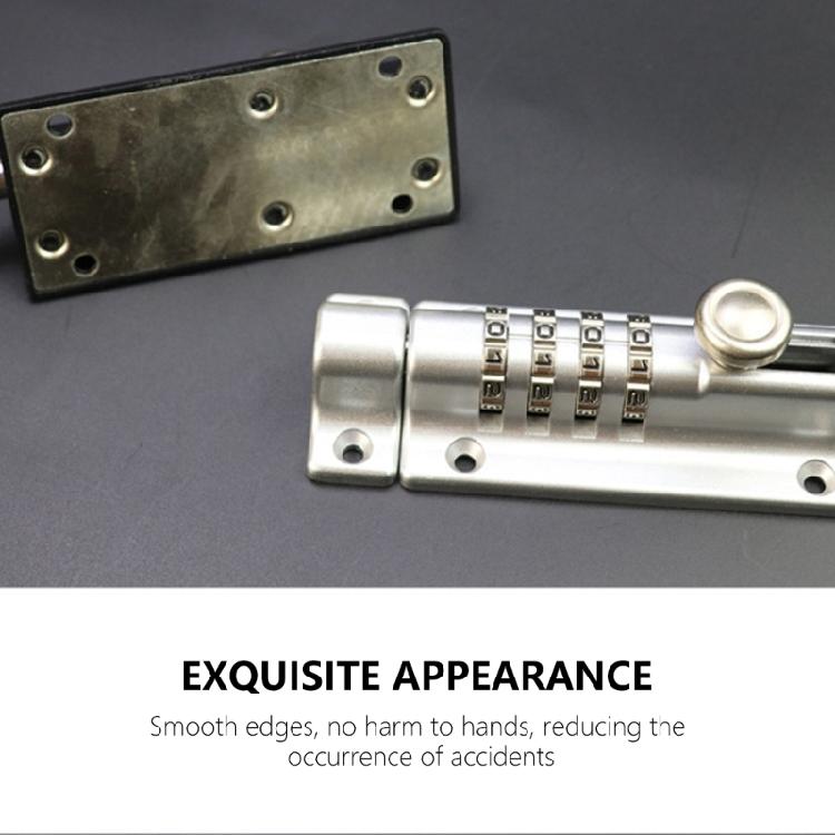 Easy To Installion Digit Combination Gate Bolt Secure Sturdy Stainless Steel Lock Accessory for Sheds and Garages