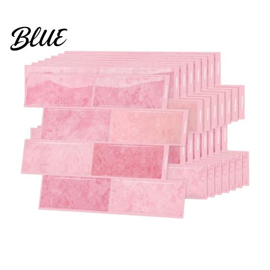 Self Adhesive Mosaic Wall Decor 8PCS Faux Brick Stickers Waterproof Decals Moisture-proof Easy 3D Decals Peel And Stick Tile Stickers for