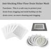 10-50pcs Disposable Shower Drain Hair Catcher Mesh  Drain Covers Floor Sink Strainer Filter Hair Stopper For Bathroom Kitchen