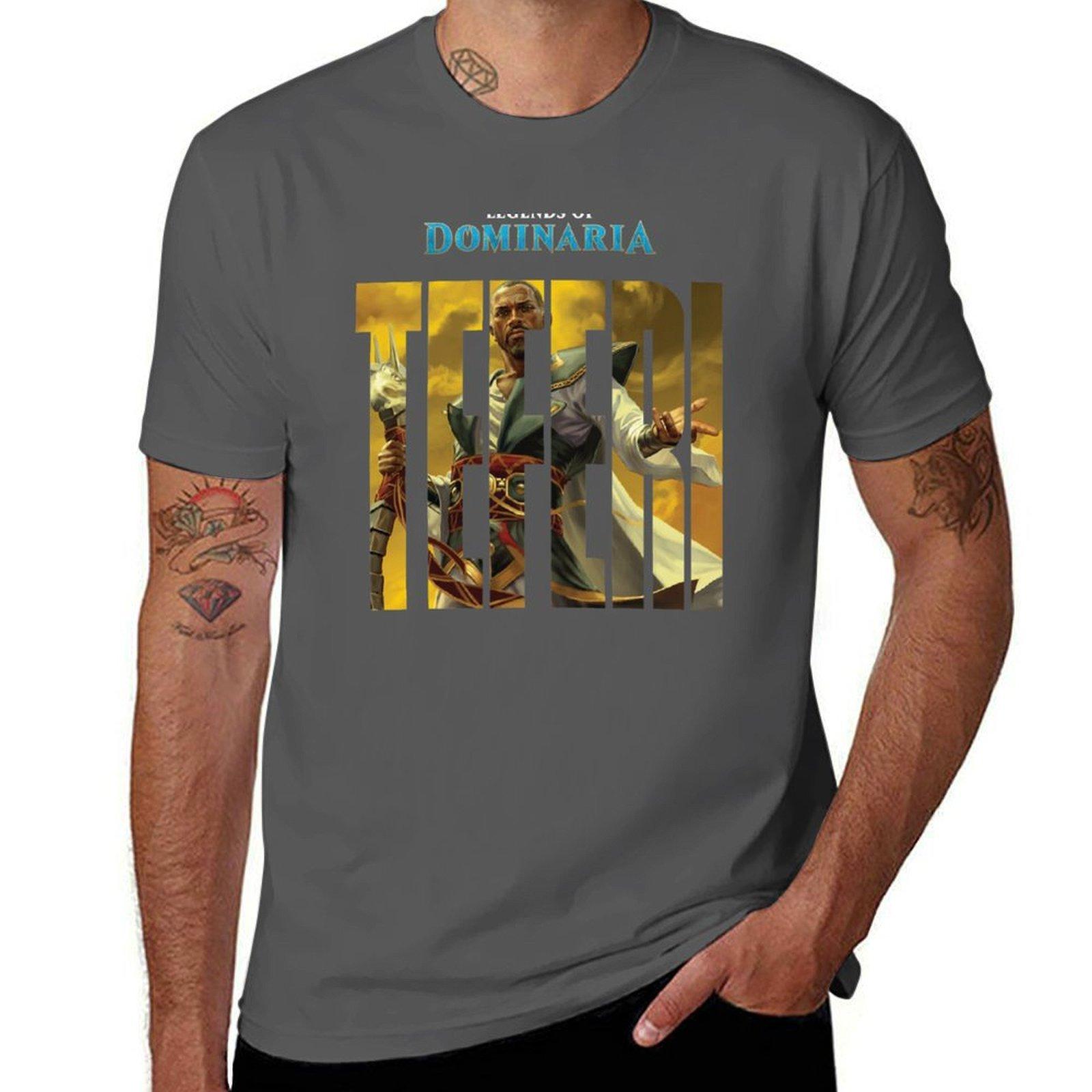 

Dominaria Teferi T-Shirt t shirts for man pack cotton t shirt custom print anime t shirts oversize T-Shirt 4XL