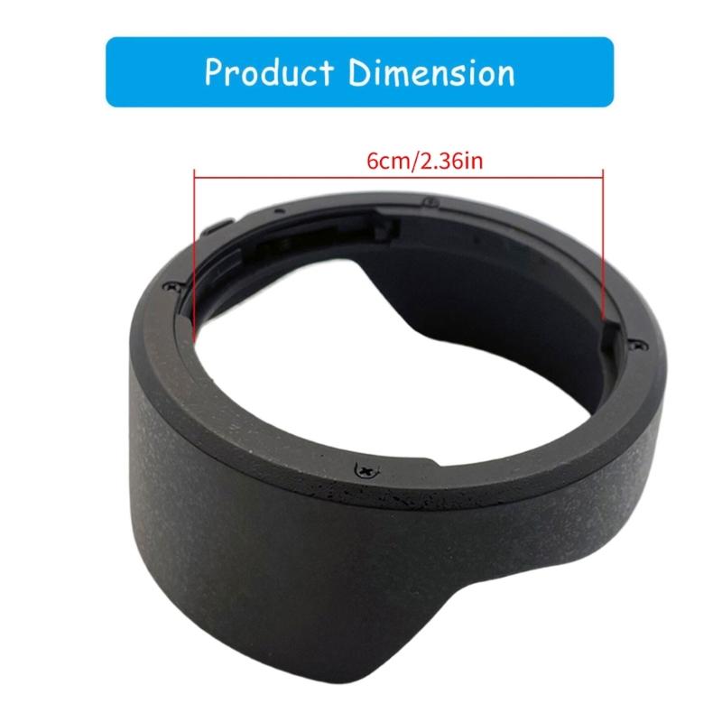 Universal Snug EW-65B Lens Shade Replacement For RF50mm With Thread Extinction Interior