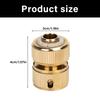 High Pressure Brass Water Hose Adapter Multiple Size Compatible Quick Release Coupler For Outdoor Faucet Pipe Connection