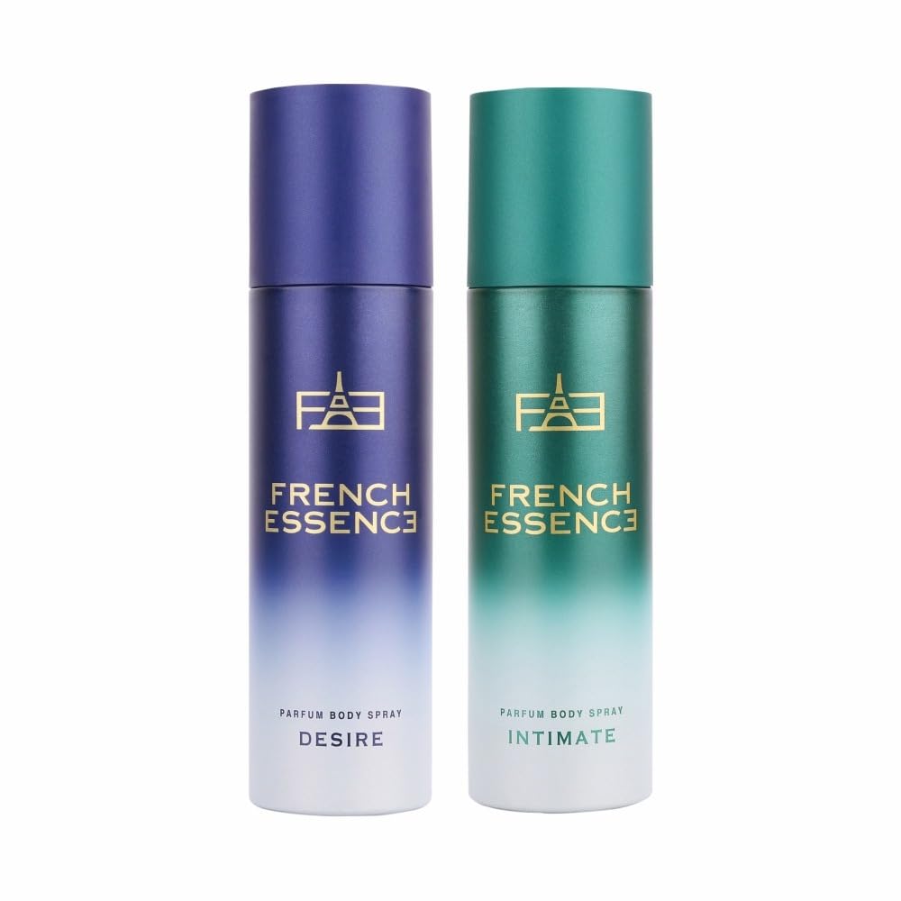 

Французький Парфумований Спрей для Тіла French Essence Parfum Комбо Для Чоловіків Упаковка 2 шт. х 120 мл - 4,05 рідких унцій. Кожен M