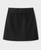 SOME PLACE Sweat Mini Cotton Color Block Basic Skirt Shorts [Black]